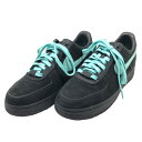 ナイキ NIKE NIKE x Tiffany エアフォース1 ローカットスニーカー DZ1382-001AA タンブルレザー メンズ スニーカー【中古】