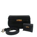 エルメス HERMES ケリームーブ B刻 ブラック ゴールド金具 スイフト レディース ショルダーバッグ【中古】