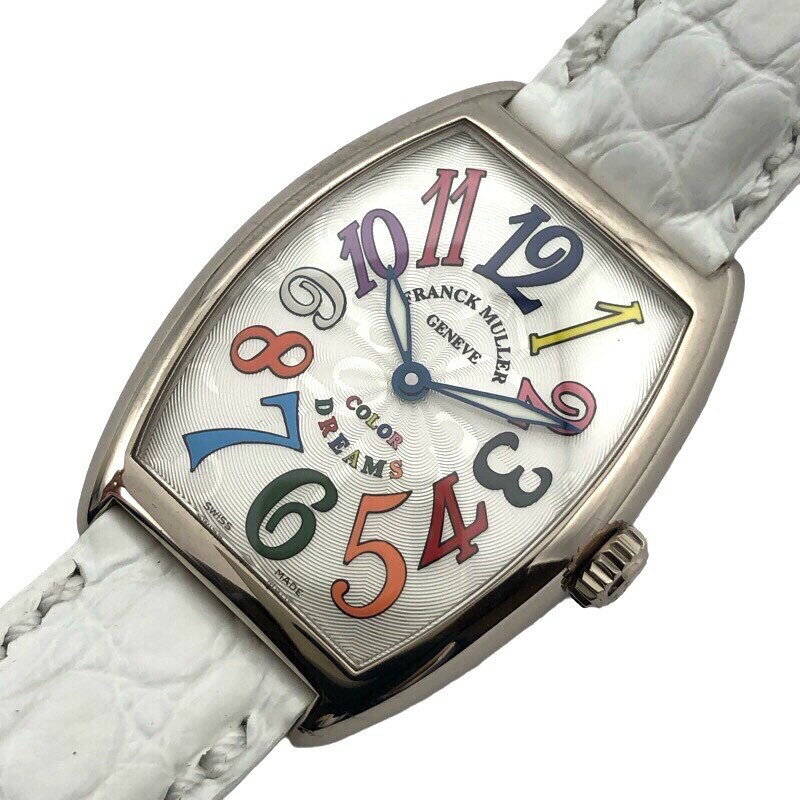 フランク・ミュラー FRANCK MULLER トノウカーベックス カラードリーム 7502QZ マルチカラー ホワイトゴールド(K18WG) レディース 腕時計【中古】