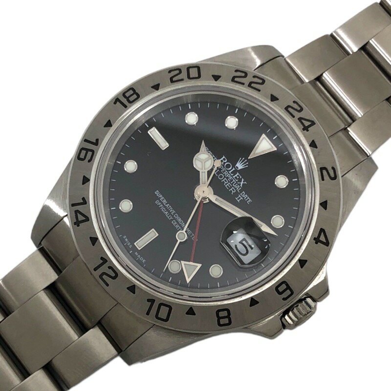 ロレックス ROLEX エクスプローラー2 P番 16570 SS 自動巻き メンズ 腕時計【中古】