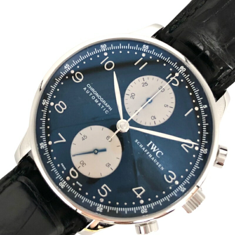 インターナショナルウォッチカンパニー IWC ポルトギーゼ クロノグラフ IW371404 黒文字盤 ステンレス メンズ 腕時計【中古】