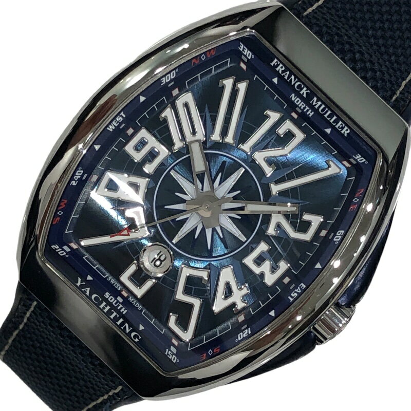 フランク・ミュラー FRANCK MULLER ヴァンガード　ヨッティング V45SCDT ブルー SS メンズ 腕時計【中古】