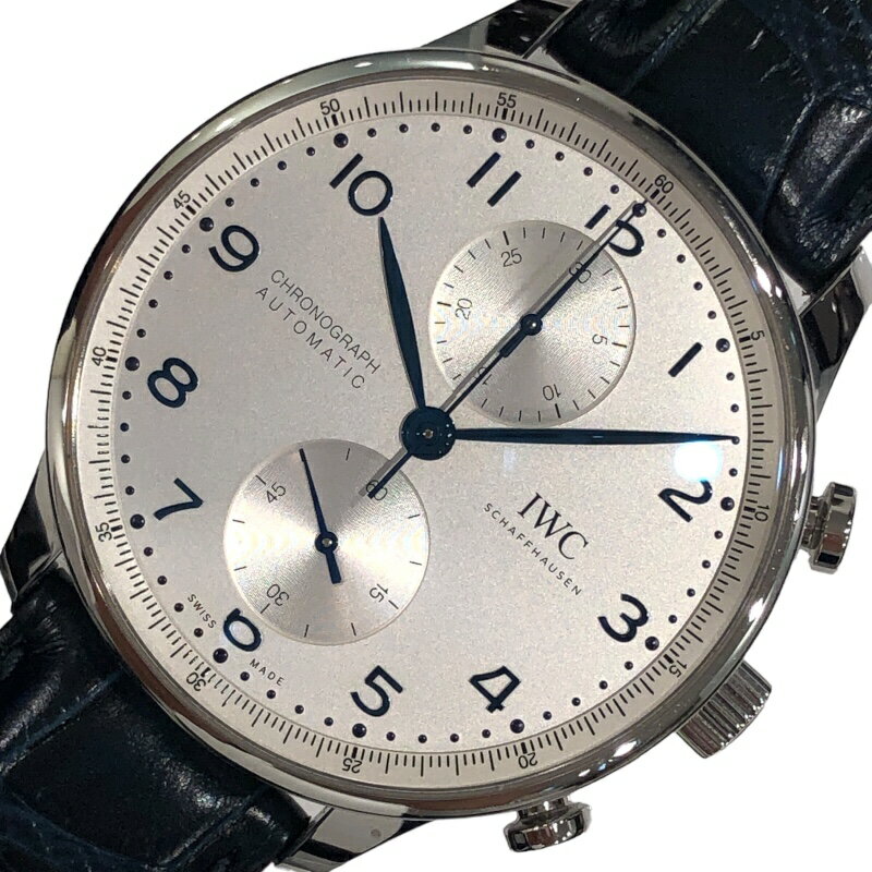 インターナショナルウォッチカンパニー IWC ポルトギーゼ クロノグラフ IW371617 シルバー SS メンズ 腕時計【中古】
