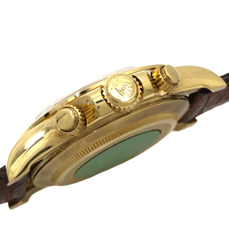 ロレックス ROLEX コスモグラフ・デイトナ T番 16518 ホワイト文字盤 K18YG/革ベルト 自動巻き メンズ 腕時計【中古】