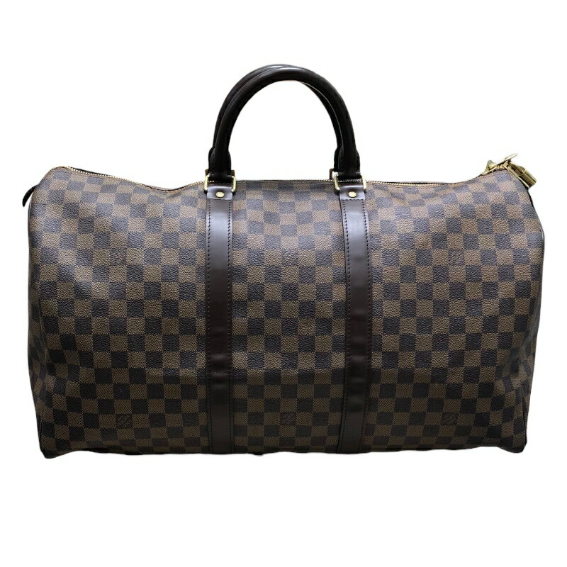 ルイ・ヴィトン LOUIS VUITTON キーポル50 N41427 ブラウン ダミエキャンバス ダミエ ユニセックス ボストンバッグ【中古】