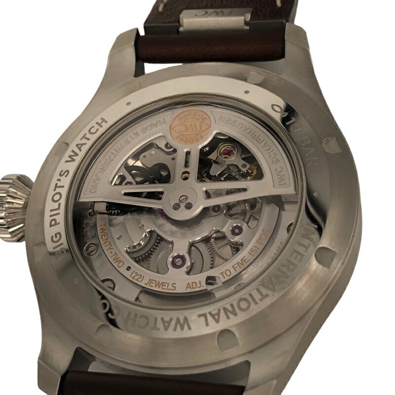 【★エントリーでP10倍★8/4〜8/11まで】インターナショナルウォッチカンパニー IWC ビッグパイロット ウォッチ 43 IW329301 黒文字盤 ステンレス メンズ 腕時計【中古】