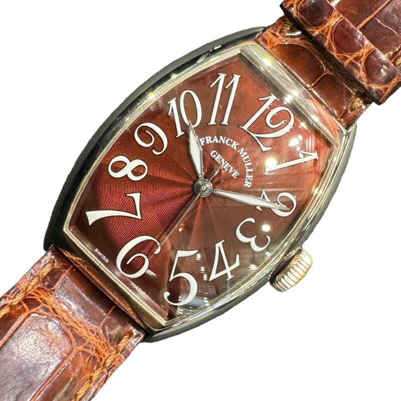 フランク・ミュラー FRANCK MULLER トノウカーベックス センターセコンド ミレニアムモデル 5850SC K18ホワイトゴールド メンズ 腕時計【中古】