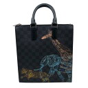 ルイ・ヴィトン LOUIS VUITTON サックプラ・メッセンジャー N45276 ダミエ・グラフィットキャンバス メンズ ハンドバッグ【中古】(4)