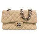 【★エントリーでP10倍★8/4〜8/11まで】シャネル CHANEL マトラッセ25 A01112 ライトイエロー シルバー金具 キャビアスキン レディース ...