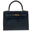 エルメス HERMES ケリー28 外縫い ドブリス/▢J刻/GD金具 レディース ショルダーバッグ【中古】