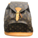 ルイ・ヴィトン LOUIS VUITTON ミニモンスリ M51137 モノグラム ゴールド金具 モノグラム レディース リュック・デイパック【中古】