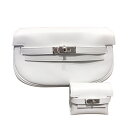 エルメス HERMES ケリームーブ W刻 ニューホワイト SV金具 スイフト レディース ショルダーバッグ【中古】