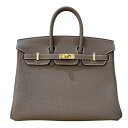 エルメス HERMES バーキン25 B刻 エトゥープ トゴ レディース ハンドバッグ【中古】