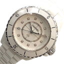 シャネル CHANEL J12 33mm H5703 ホワイト セラミック レディース 腕時計【中古】