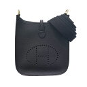 エルメス HERMES エヴリンTPM W刻 ブラック ゴールド金具 トリヨンクレマンス レディース ショルダーバッグ【中古】