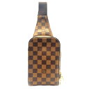ルイ・ヴィトン LOUIS VUITTON ジェロニモス N51994 ダミエ・キャンバス メンズ ボディバッグ【中古】