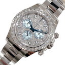 ロレックス ROLEX デイトナ 116576TBR シルバー Ptプラチナ プラチナ ダイヤモンド 自動巻き メンズ 腕時計【中古】