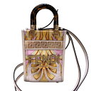 フェンディ FENDI FENDACE ミニサンシャインショッパー 8BS051 ベージュ/マルチ レザー レディース ショルダーバッグ【中古】