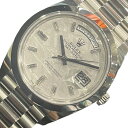 ロレックス ROLEX デイデイト メテオライト 228206A プラチナ メンズ 腕時計【中古】