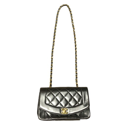 シャネル CHANEL ダイアナ22 A01164 ブラック ゴールド金具 ラムスキン レディース ショルダーバッグ【中古】 シャネル CHANEL ダイアナ22 A01164 ブラック ゴールド金具 ラムスキン レディース ショルダーバッグ【中古】