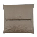 エルメス HERMES バスティア Z刻 エトゥープ SV金具 エプソン レディース コインケース【中古】