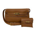 エルメス HERMES ケリームーブ W刻印(2024年製) ゴールド GD金具 ヴォースイフト レディース ウエストバッグ【中古】