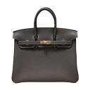 エルメス HERMES バーキン25 W刻 エトゥープ トゴ GD色金具 ユニセックス ハンドバッグ【中古】