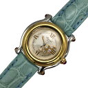 ショパール Chopard ハッピースポーツ 27/8246-21 ホワイト K18YG/SS 純正ベルト 純正尾錠 クオーツ レディース 腕時計【中古】(2)