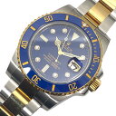 ロレックス ROLEX サブマリーナ― デイト V番 116613G LB ブルー SS/K18YG メンズ 腕時計【中古】