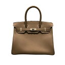 エルメス HERMES バーキン30 B刻 エトゥーブ/SV金具 エプソン レディース ハンドバッグ【中古】