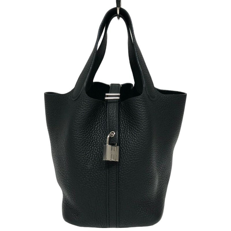 エルメス HERMES ピコタンロックPM B刻 ブラック シルバー金具 トリヨン レディース ハンドバッグ【中古】
