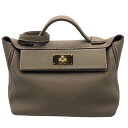エルメス HERMES ヴァンキャトル29 Z刻 エトゥープ×GD金具 トリヨン メンズ ショルダーバッグ【中古】
