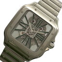 カルティエ Cartier サントス ドゥ カルティエ スケルトン LM WHSA0028 SS メンズ 腕時計【中古】