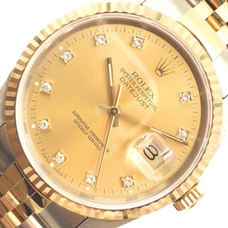 ロレックス ROLEX デイトジャスト 16233G K18×SS メンズ 腕時計【中古】