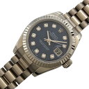 ロレックス ROLEX デイトジャスト26 ソーダライトダイヤル 179179G ソーダライトダイヤル ホワイトゴールド(K18WG) レディース 腕時計【中古...