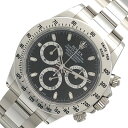 ロレックス ROLEX デイトナ 116520 ブラック SS メンズ 腕時計【中古】