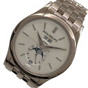 パテック・フィリップ PATEK PHILIPPE アニュアルカレンダー ムーンフェイズ 5396/1G-010 シルバー K18WG 自動巻き メンズ 腕時計...