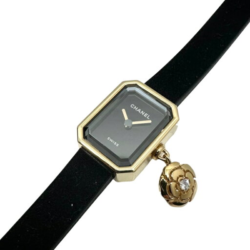 シャネル CHANEL プルミエール カメリア コレクション ブラックラッカー H6361 K18YG/チタン クオーツ レディース 腕時計【中古】 シャネル CHANEL プルミエール カメリア コレクション ブラックラッカー H6361 K18YG/チタン クオーツ レディース 腕時計【中古】