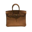 エルメス HERMES バーキン25 U刻 ゴールド GD金具 トゴ レディース ハンドバッグ【中古】