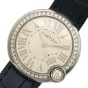 カルティエ Cartier バロン ブラン ドゥ カルティエ W4BL0003 シルバー SS/革ベルト クオーツ レディース 腕時計【中古】(2)