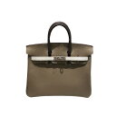 エルメス HERMES バーキン25 B刻 トリコロール シルバー金具 エプソン レディース ハンドバッグ【中古】