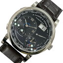 ランゲ&ゾーネ A.LANGE&SOHNE ランゲ1・タイムゾーン 136.029 ブラック K18ホワイトゴールド 750WG/純正ベルト/純正尾錠 自動巻き...