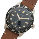オリス ORIS ダイバーズ65 デイト 0173377074055 ブルー SS/革ベルト 自動巻き メンズ 腕時計【中古】
