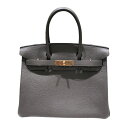 エルメス HERMES バーキン30 D刻 エタン トゴ レディース ハンドバッグ【中古】