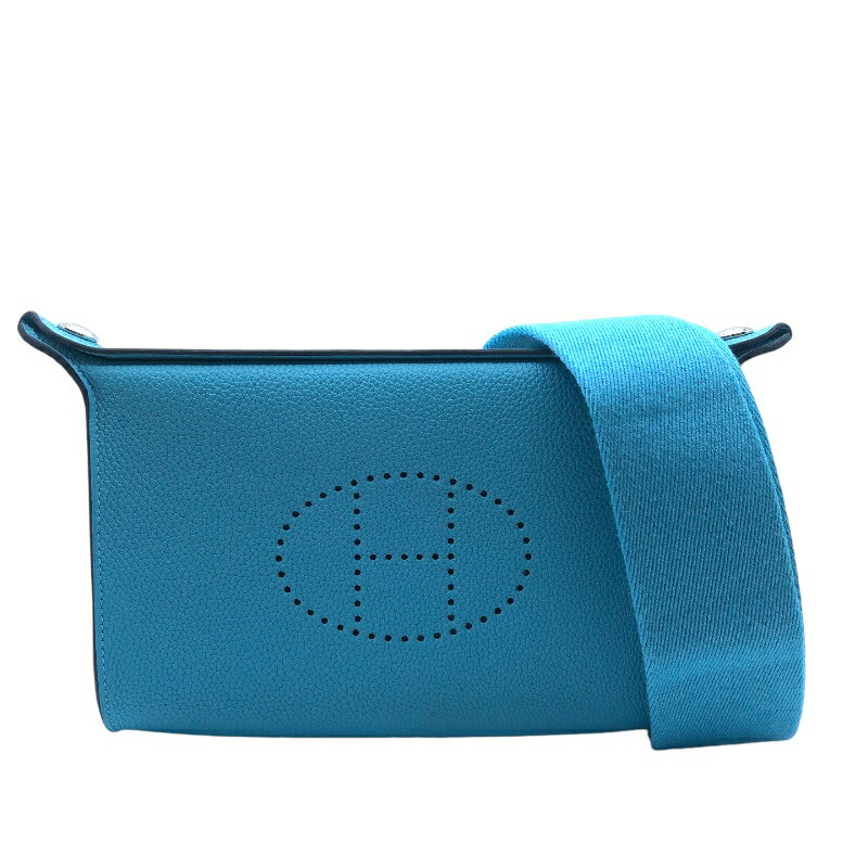 エルメス HERMES ヴィドポッシュ B刻印 ブルーノール シルバー金具 トゴ ユニセックス ショルダーバッグ【中古】のサムネイル