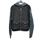 ルイ・ヴィトン LOUIS VUITTON ハイブリッドジップシグネチャーフーディブルゾン HQY68W コットン レディース パーカー【中古】