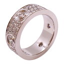 カルティエ Cartier ラブリング パヴェダイヤ #9 750WG ジュエリー【中古】