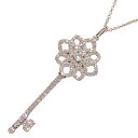 ティファニー TIFFANY&CO ウォーブンキーネックレス Pt95...(4)