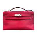 エルメス HERMES ポシェットケリー □N刻 ルージュヴィフ×シルバー金具 スイフト レディース ハンドバッグ【中古】|詳細画像