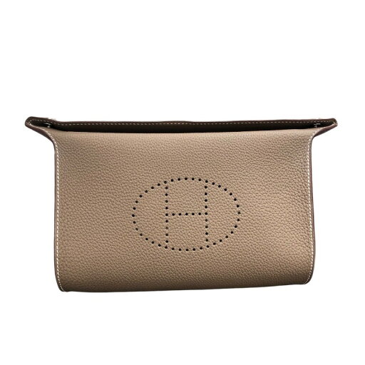 エルメス HERMES ヴィドポッシュ B刻 エトゥープ×シルバー金具 トゴ レディース ショルダーバッグ【中古】 エルメス HERMES ヴィドポッシュ B刻 エトゥープ×シルバー金具 トゴ レディース ショルダーバッグ【中古】